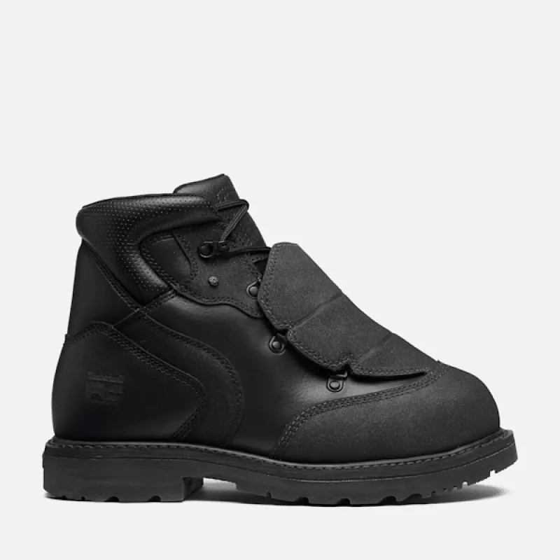 Timberland Men’s Ambridge Met Guard 6" Composite Toe Work Boot in Black Helcor sold by Timberland