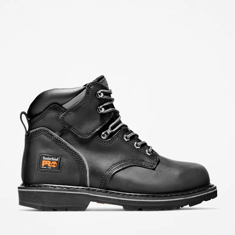 Timberland Men's Pit Boss 6" Steel Toe Work Boot in Black sold by Timberland