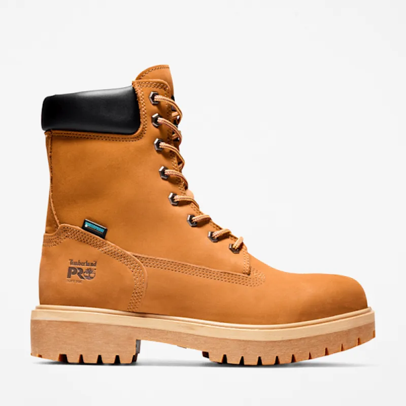 Timberland Men's Direct Attach 8" Soft Toe Waterproof Insulated Work Boot in Wheat sold by Timberland
