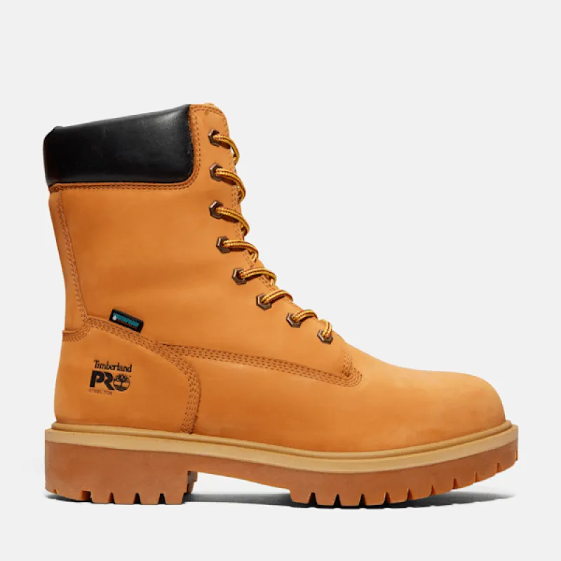 Timberland Men's Direct Attach 8" Steel Toe Waterproof Insulated Work Boot in Wheat sold by Timberland