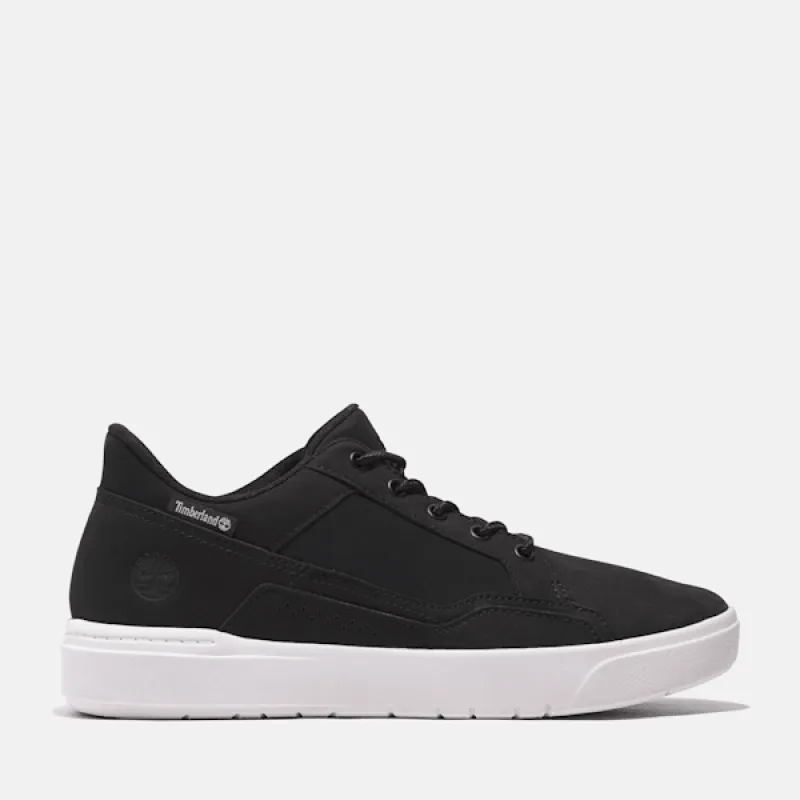 Timberland Men’s Allston Low Lace-Up Sneaker in Black Nubuck sold by Timberland