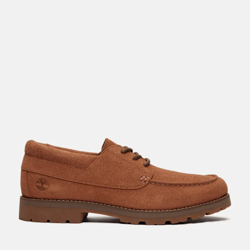 Timberland Men's Britton Square Lace-Up Shoe in Rust Suede sold by Timberland