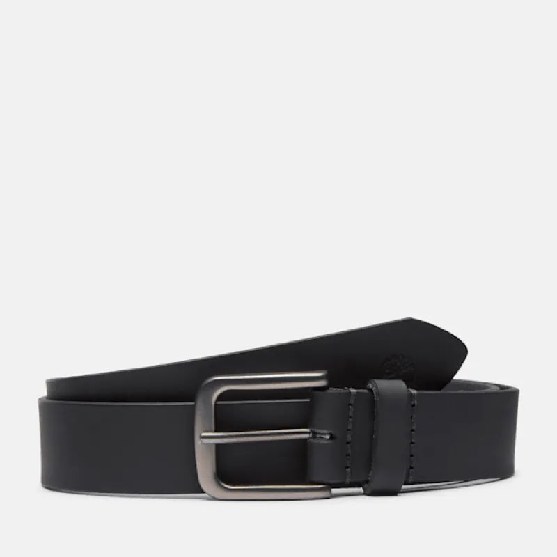Timberland Men's 35MM Classic Jean Belt in Black sold by Timberland