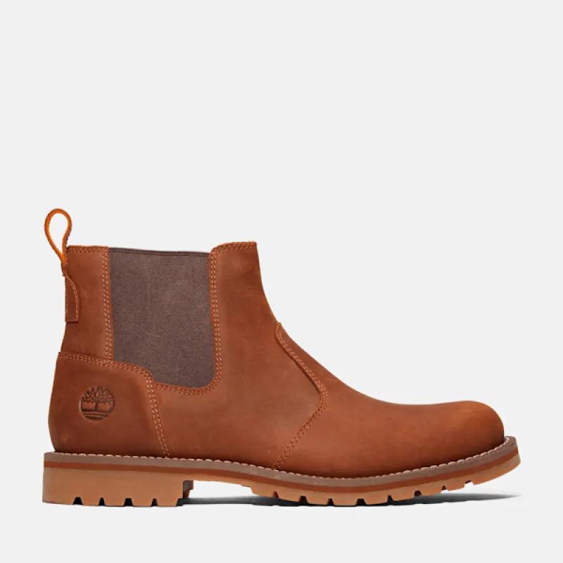 Timberland Men's Redwood Falls Chelsea Boot in Saddle sold by Timberland