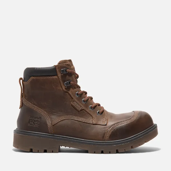 Timberland Men's Whitman 6" Composite Toe Work Boot in Dark BrownGrain sold by Timberland