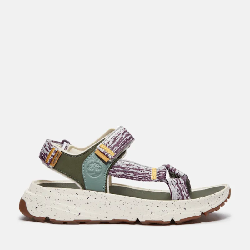 Timberland Women's Motion Dune Backstrap Sandal in NAT WEB WDark Purple sold by Timberland