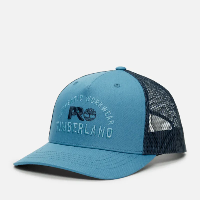 Men’s Timberland PRO® Authentic Workwear Trucker Hat in Bluestone sold by Timberland