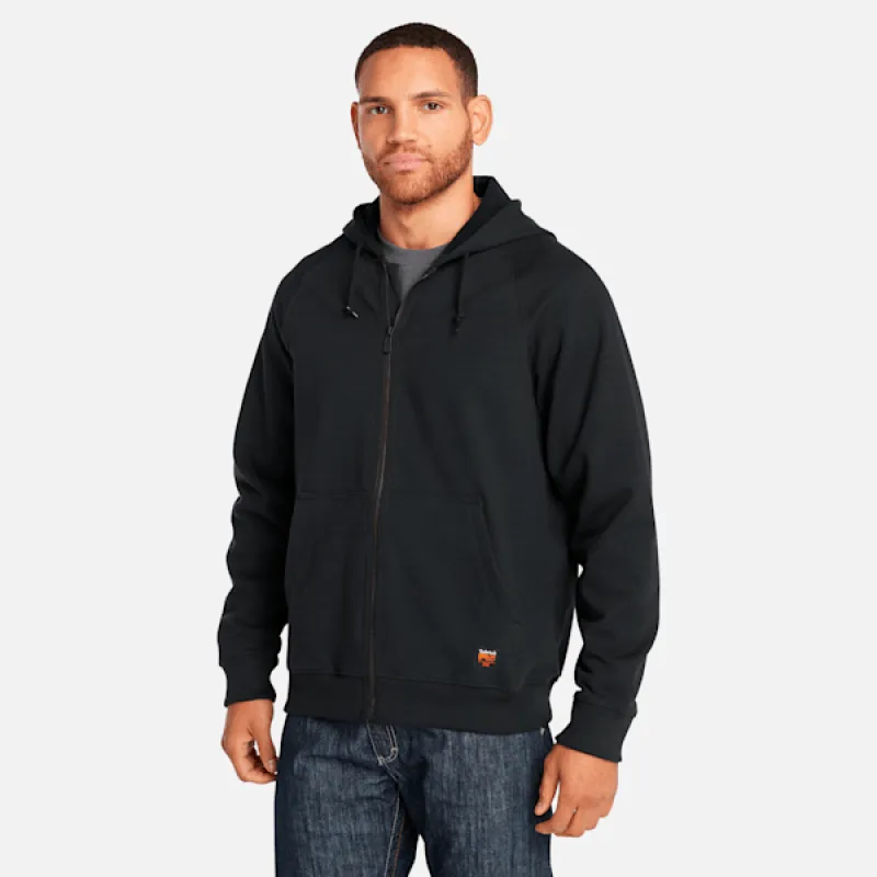 Men's Timberland PRO® Hood Honcho Flame-Resistant Full-Zip Hoodie in Black sold by Timberland