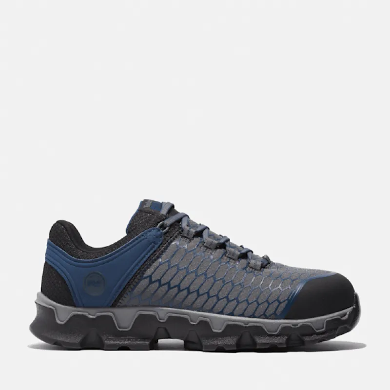 Timberland Men's Powertrain Sport Alloy Toe Work Sneaker in Grey sold by Timberland