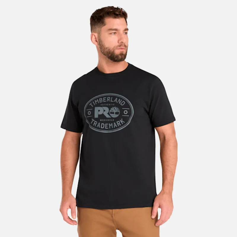 Men's Timberland PRO® Trademark T-Shirt in Black sold by Timberland