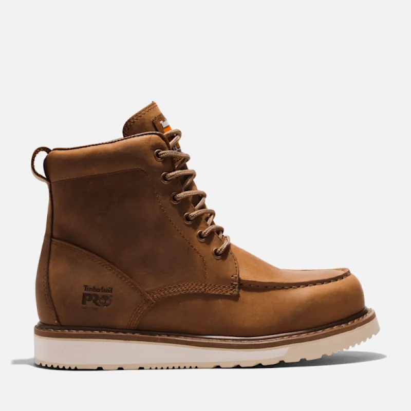 Timberland Men's Wedge 6 inch Work Boot in Brown sold by Timberland