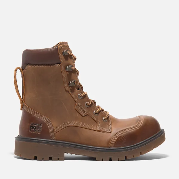 Timberland Men's Whitman 8" Composite Toe Work Boot in BrownGrain sold by Timberland