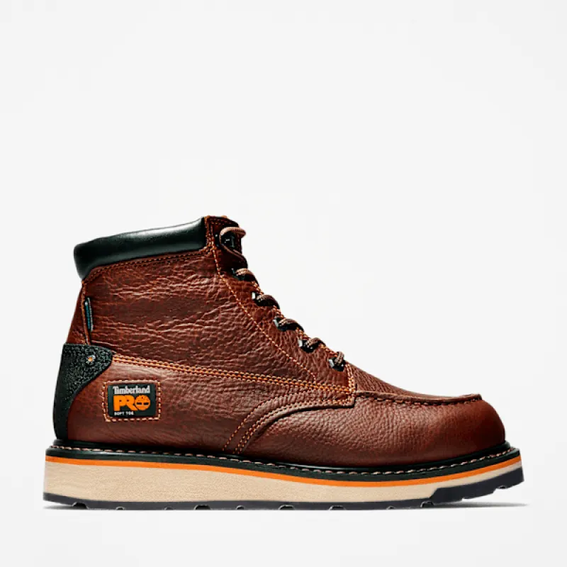 Timberland Men's Gridworks 6" Waterproof Work Boot in Brown sold by Timberland