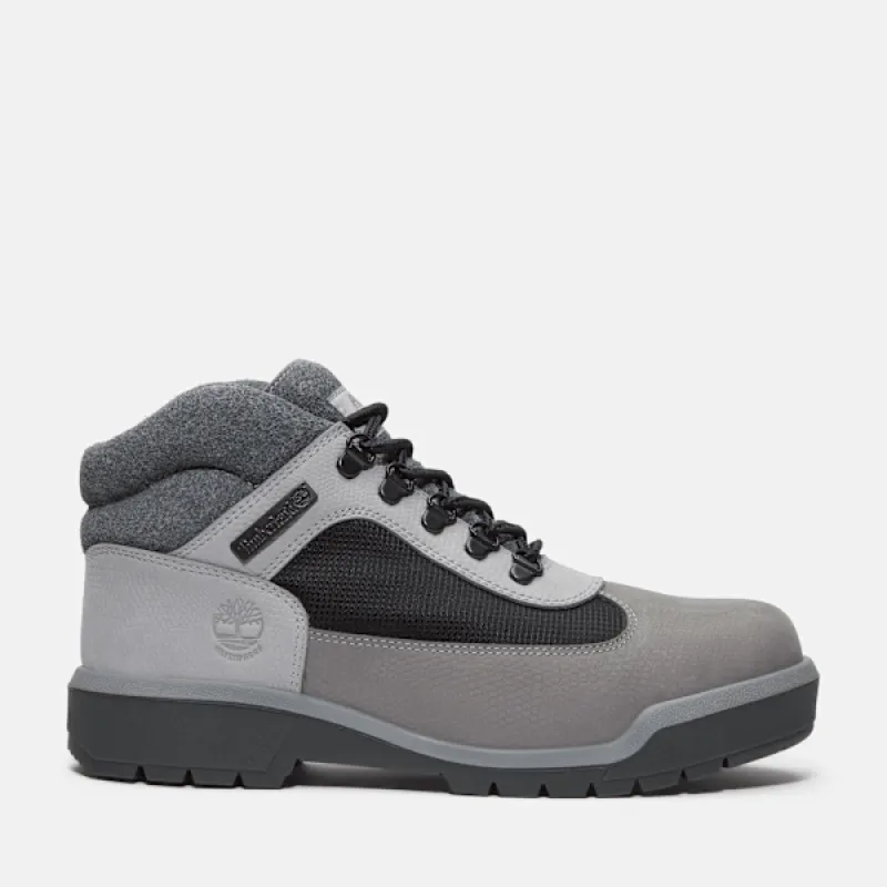 Timberland Men's Waterproof Field Boot in  Grey Nubuck sold by Timberland