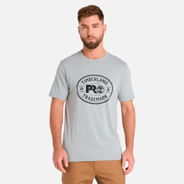 Men's Timberland PRO® Trademark T-Shirt in Medium Grey Heather sold by Timberland