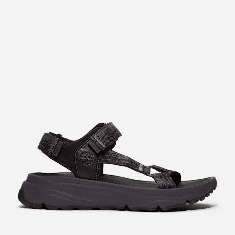 Timberland Women's Motion Dune Backstrap Sandal in Black Webbing sold by Timberland
