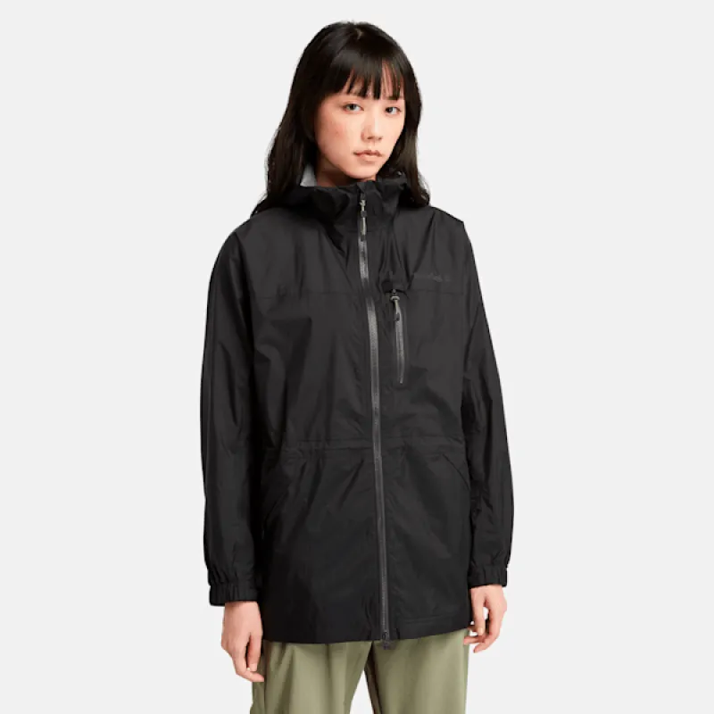 Timberland Women’s Jenness Waterpoof Packable Jacket in Black sold by Timberland