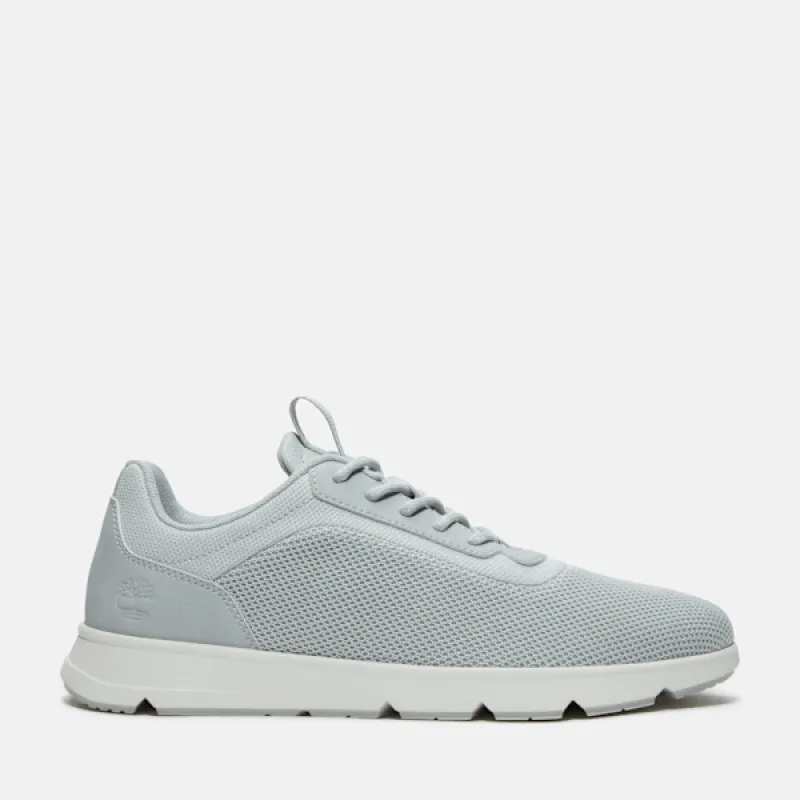 Timberland Men's Parker Street Low Lace-Up Sneaker in Light Grey Knit sold by Timberland