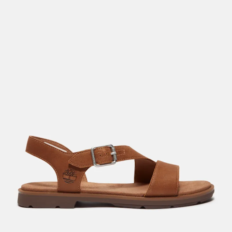 Timberland Women's Calista Bay Backstrap Sandal in RST Full Grain sold by Timberland