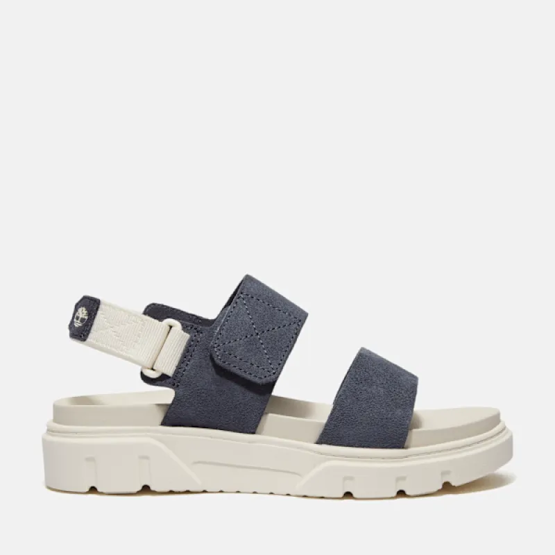 Timberland Women's Greyfield 2-Strap Sandal in Dark Blue Suede sold by Timberland