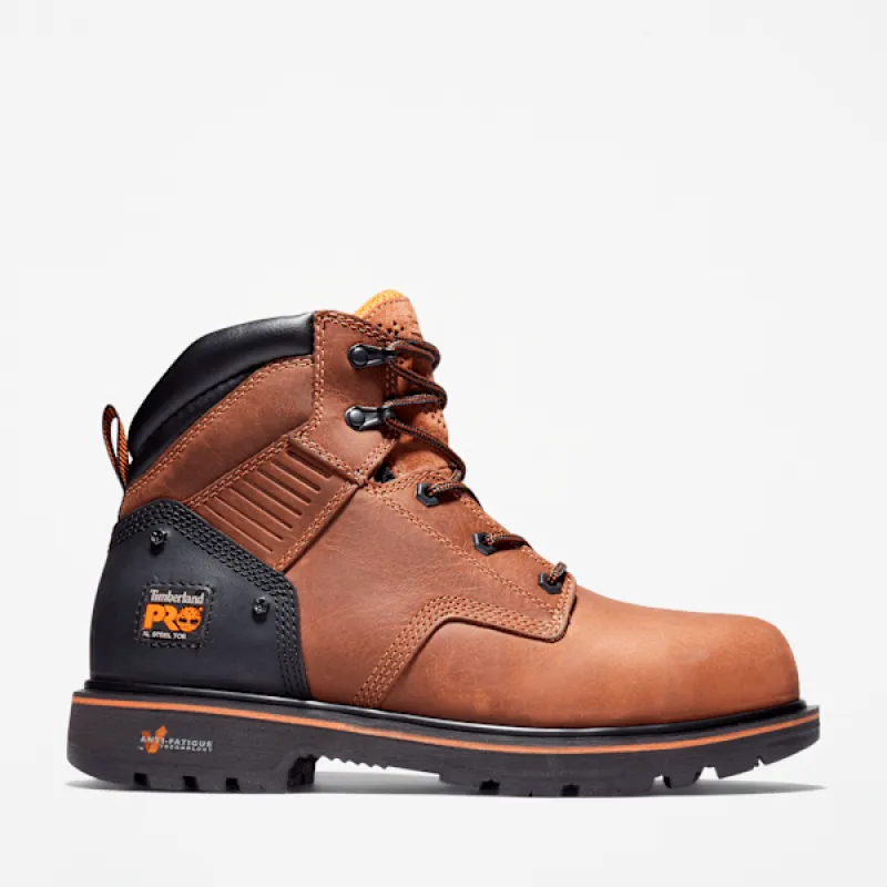 Timberland Men's Ballast 6" Steel Toe Work Boot in Brown sold by Timberland