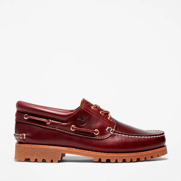 Men's Timberland® Authentic 3-Eye Lug Handsewn Boat Shoe sold by Timberland