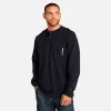 Men's Timberland PRO® Cotton Core Flame-Resistant Long-Sleeve Henley in Navy sold by Timberland