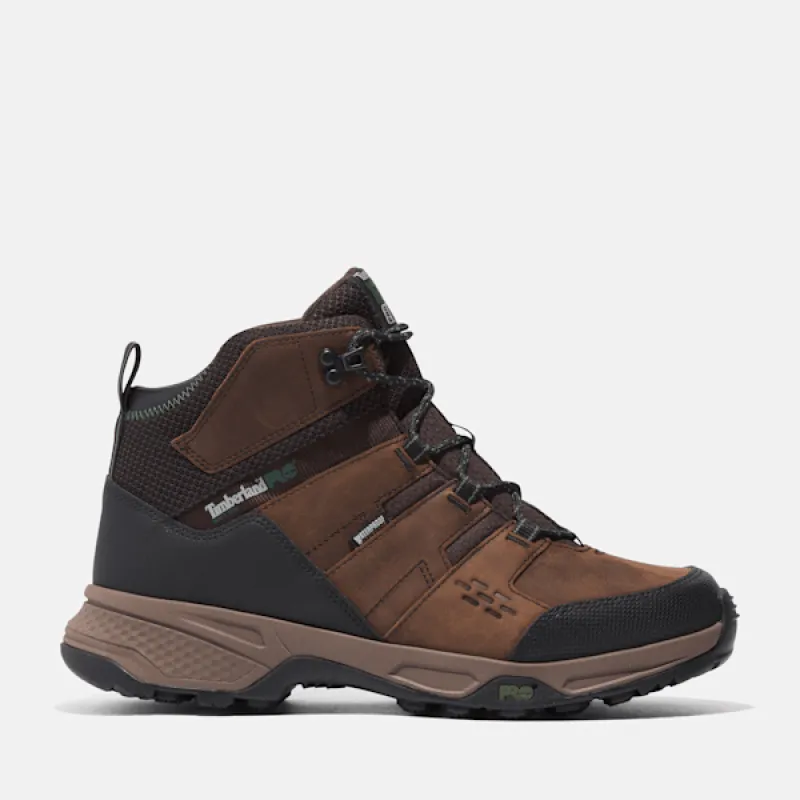 Timberland Men's Switchback LT Soft Toe Waterproof Work Hiker in Brown sold by Timberland