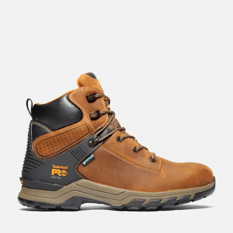 Timberland Men's Hypercharge 6" Waterproof Work Boot in Brown sold by Timberland