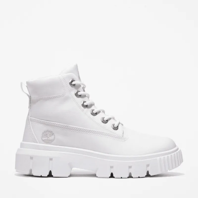 Timberland Women's Greyfield Canvas Boots in Blanc DE Blanc sold by Timberland