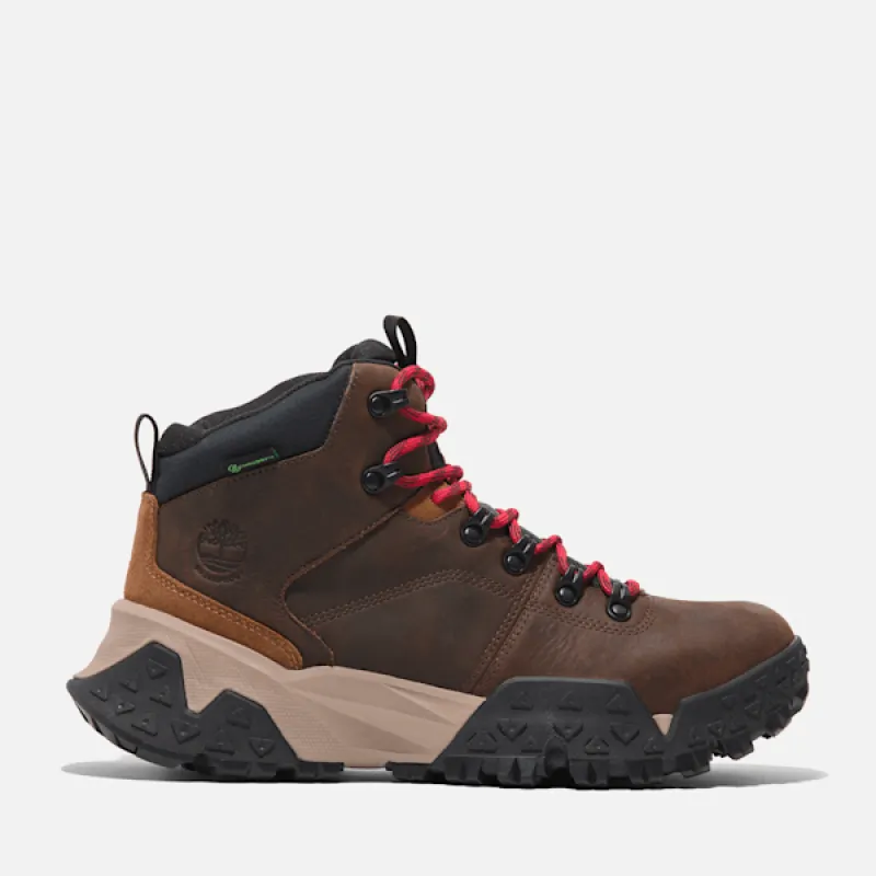 Timberland Men's Motion Scramble Mid Lace-Up Waterproof Hiking Boot in  BrownGrain sold by Timberland