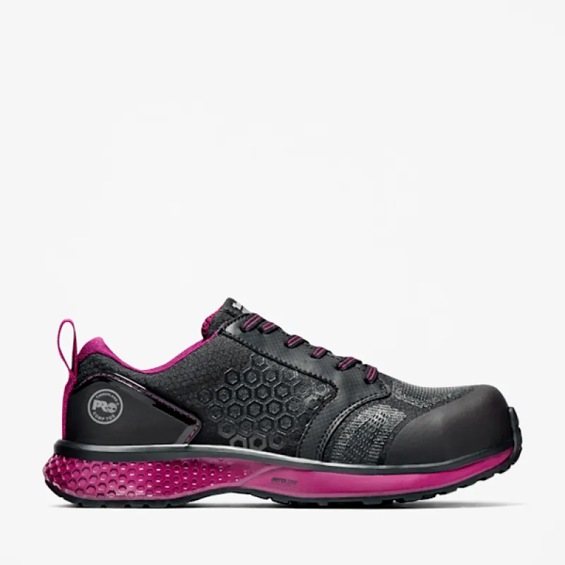 Timberland Women's Reaxion Composite Toe Work Sneaker in Black sold by Timberland