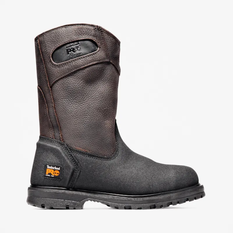Timberland Men's PowerWelt Pull On Steel Toe Work Boot in Medium Brown sold by Timberland