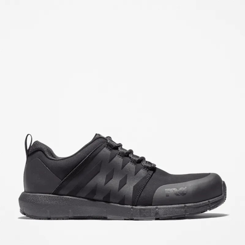 Timberland Men's Radius Composite Toe Work Sneaker in Black sold by Timberland