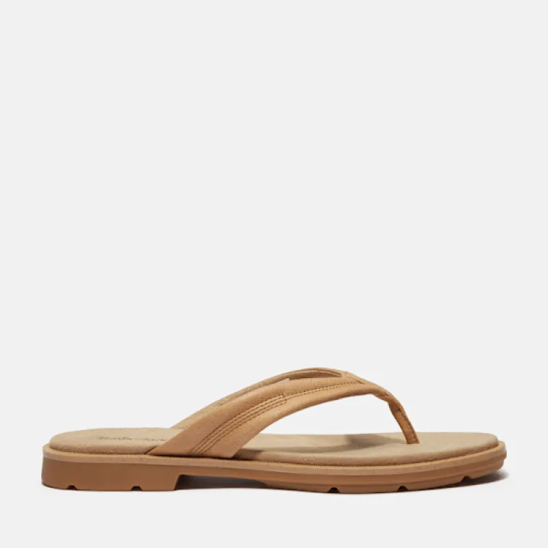 Timberland Women's Calista Bay Thong Sandal in  BEIGrain sold by Timberland