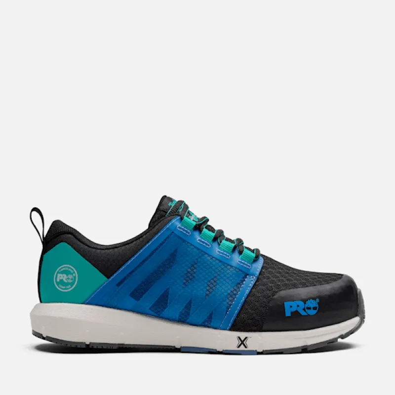 Timberland Women's Radius Composite Toe Work Sneaker in Black made by Timberland