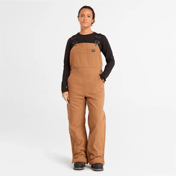 Women's Timberland PRO® Gritman Insulated Bib Overall in Dark Wheat sold by Timberland