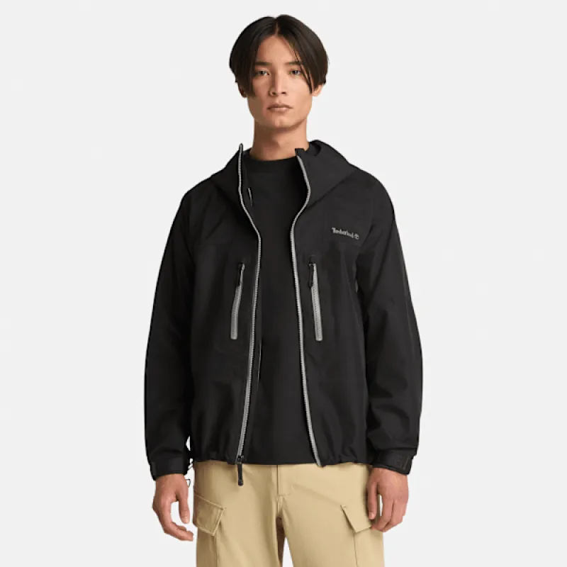 Timberland Men's Mobi Flex Tech 3 Layer Waterproof Jacket in Black/Black sold by Timberland