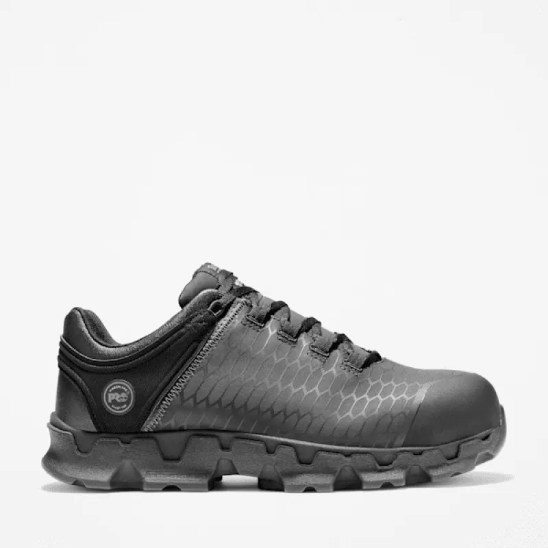 Timberland Men's Powertrain Sport Alloy Toe SD35 Work Sneaker in Black sold by Timberland