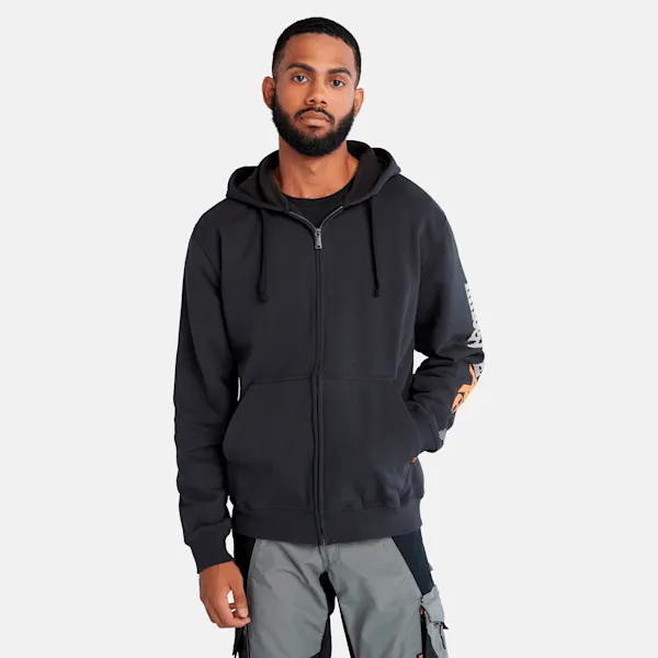 Men's Timberland PRO® Hood Honcho Sport Full-Zip Hoodie in Black sold by Timberland