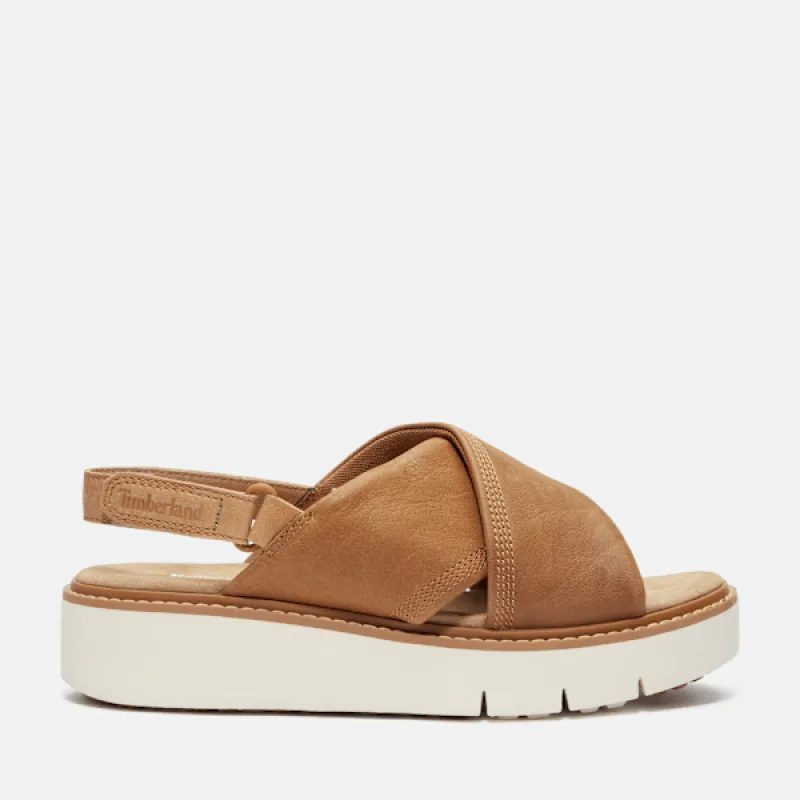 Timberland Women's Safari Dawn Backstrap Sandal in  BEIGrain sold by Timberland