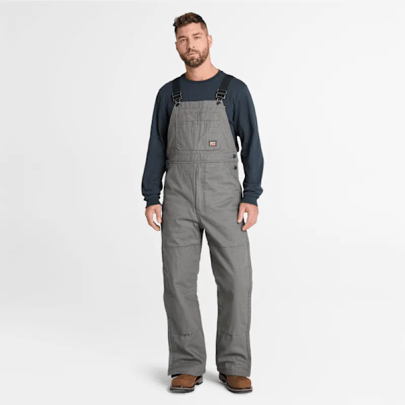 Men's Timberland PRO® Gritman Insulated Bib Overall in Pewter sold by Timberland