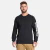 Men's Timberland PRO® Core Logo Long-Sleeve T-Shirt in Black sold by Timberland