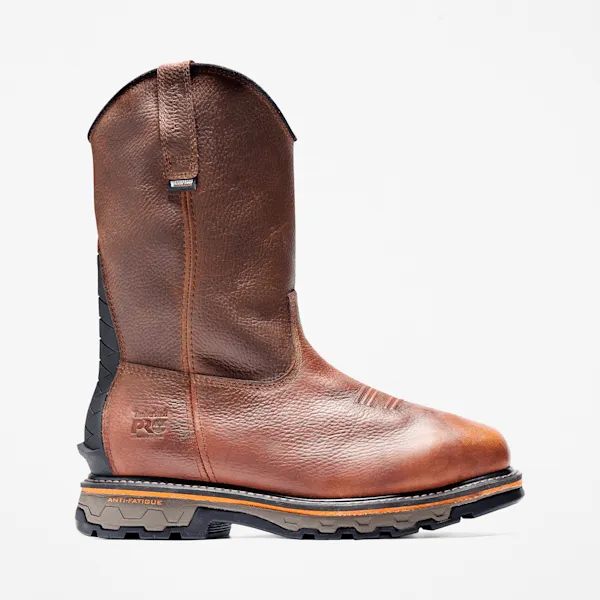 Timberland Men's True Grit Met Guard Composite Toe Waterproof Work Boot in Brown sold by Timberland