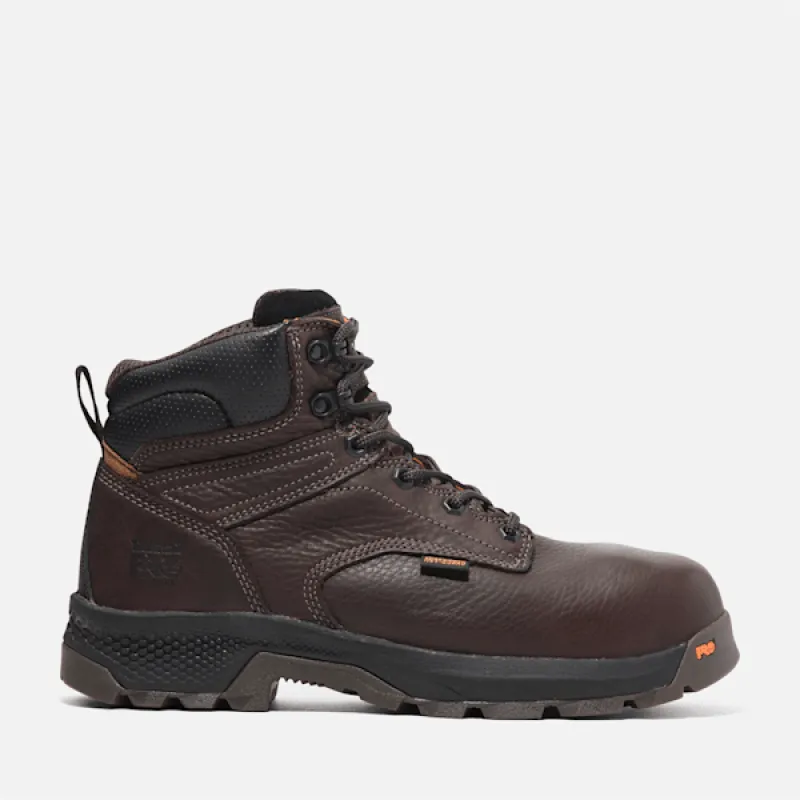Timberland Men's TiTAN® EV Met Guard 6" Composite Toe Work Boot in Brown sold by Timberland