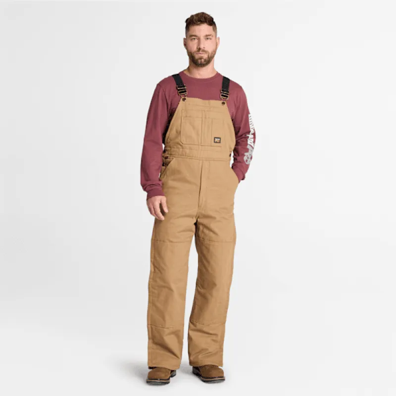 Men's Timberland PRO® Gritman Insulated Bib Overall in Dark Wheat sold by Timberland