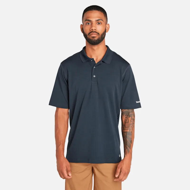 Men's Timberland PRO® Wicking Good Polo Shirt in Dark Navy sold by Timberland