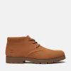 Timberland Men's Britton Square Mid Lace-Up Boot in Rust Suede sold by Timberland