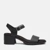 Timberland Women's Laguna Shore Backstrap Sandal in Black Full Grain sold by Timberland