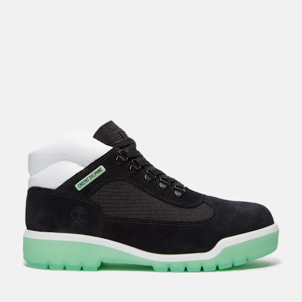 Timberland Men's CNSTNT: DVLPMNT Waterproof Field Boot in Black SDE W Brgrn sold by Timberland